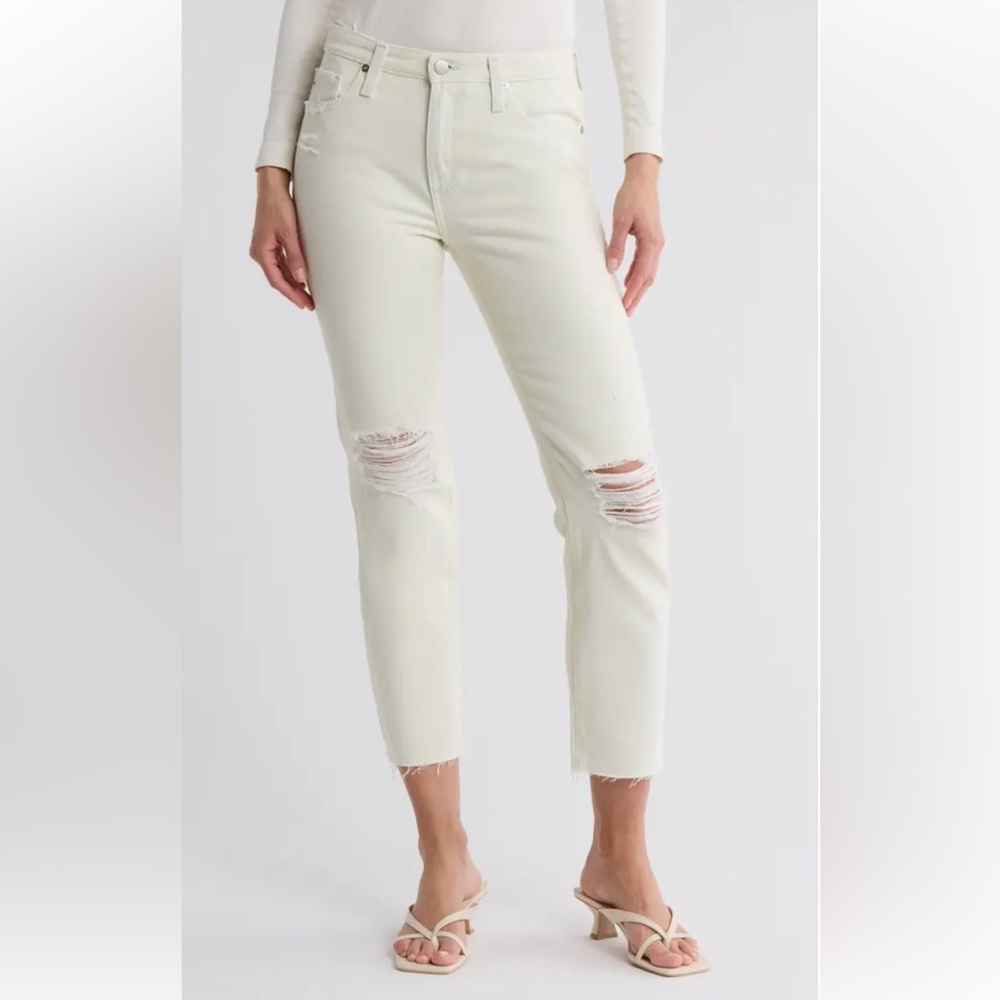 New Ag Isabelle High Waist Straight Leg Jeans Unforgettable Nwt Denim Women’s 28